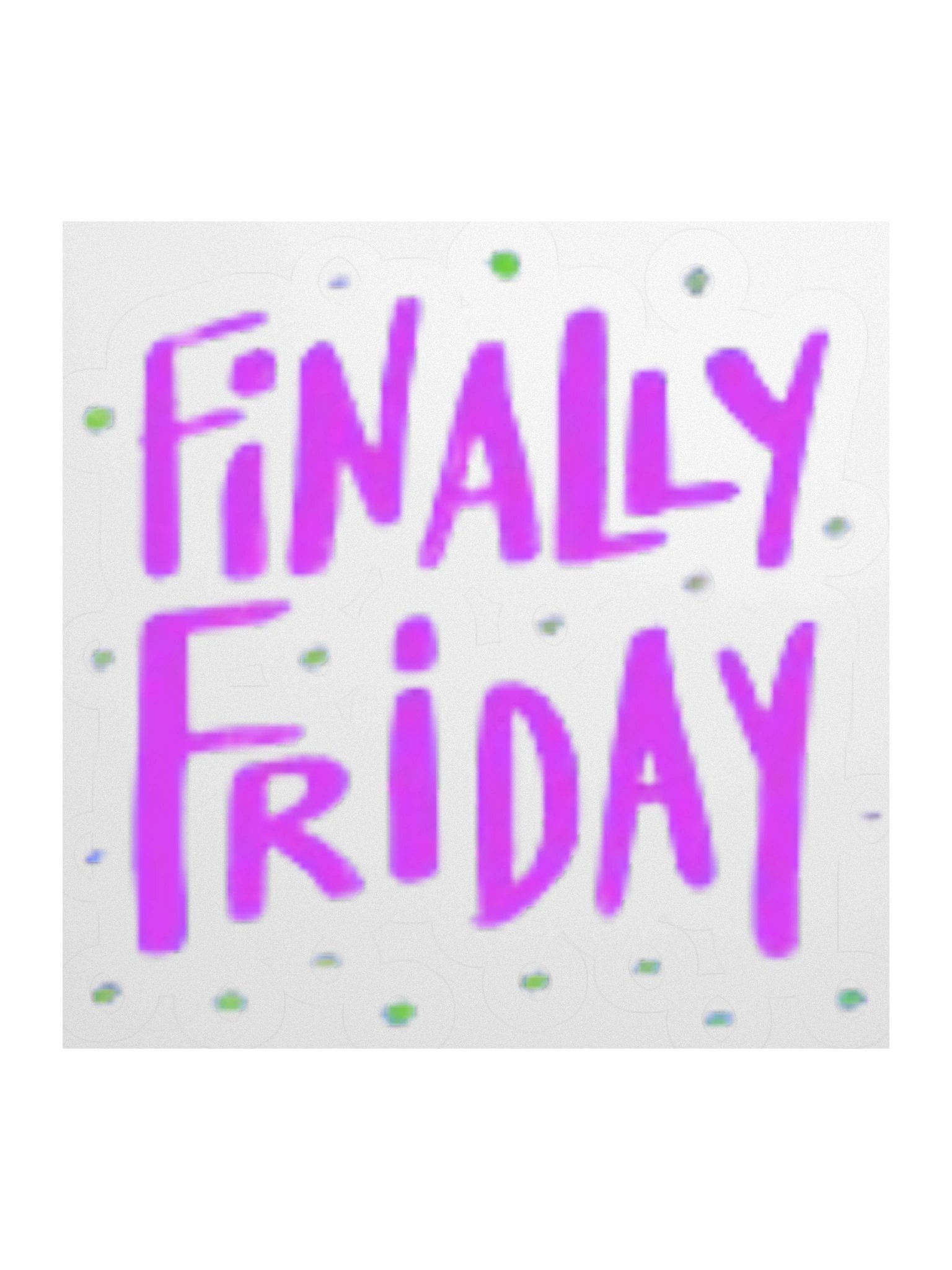 Finally Friday Kiss Cut Stickers product image (1)