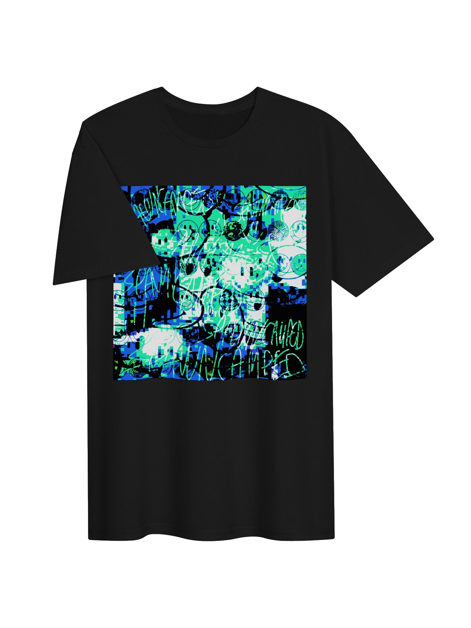 spawncamped "happier" tee product image (6)