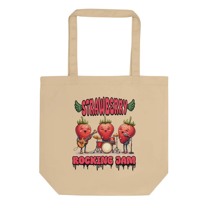 Strawberry Rocking Jam Tote Bag product image (1)