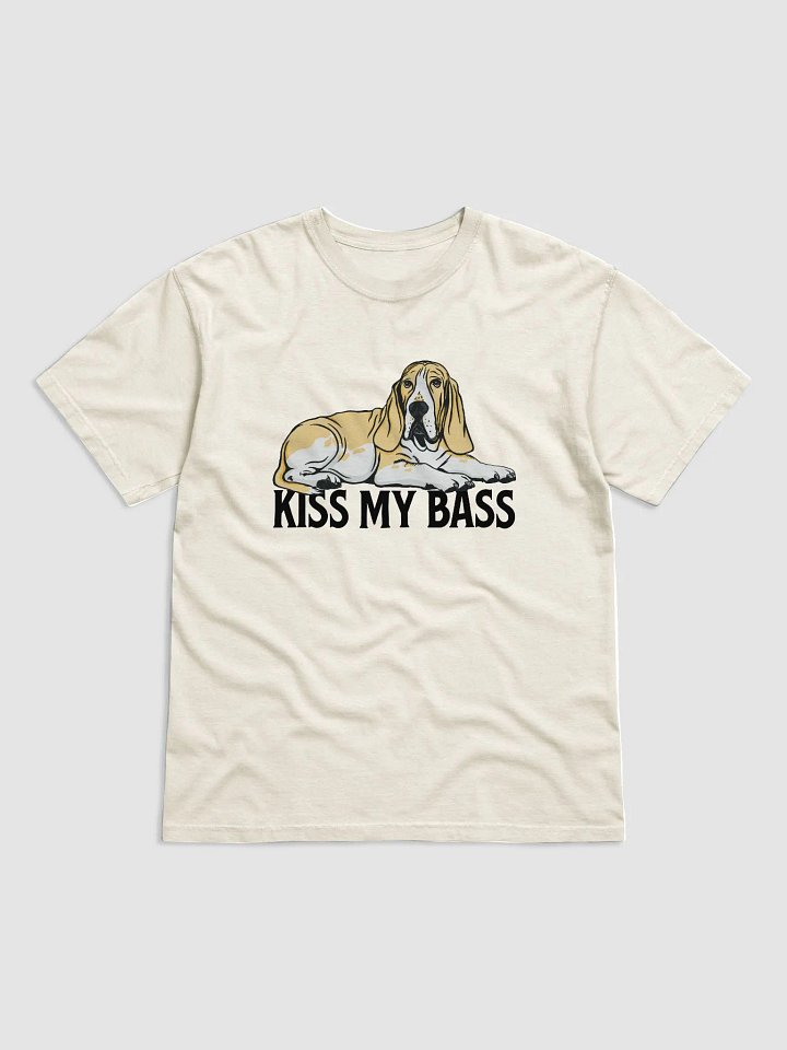 Kiss My Bass T-Shirt | Funny T-Shirt for Basset Hound (Lemon) Owners product image (1)