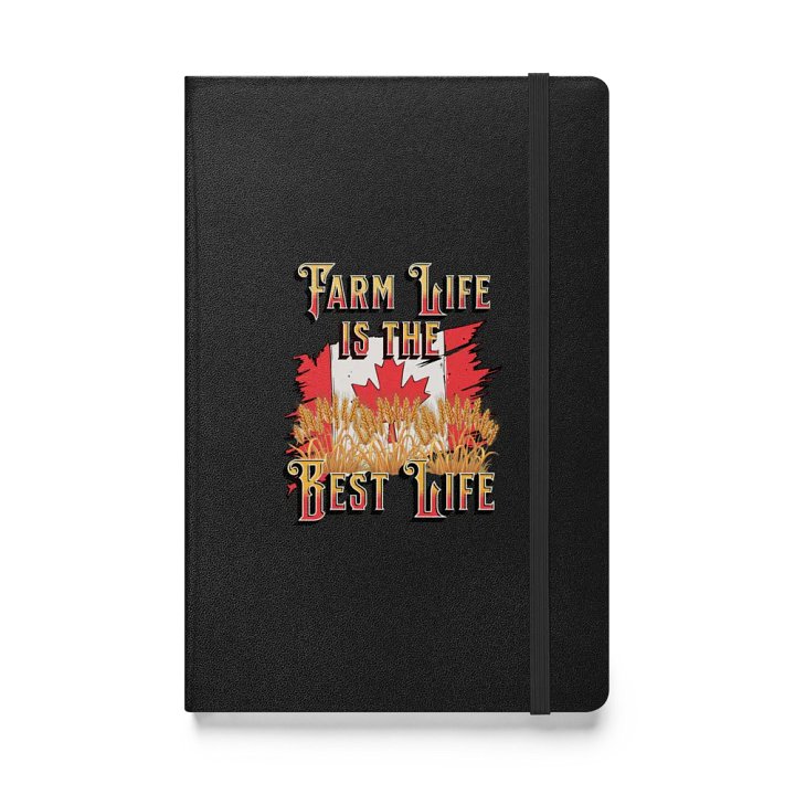 Farm Life Is The Best Life Canada Flag Hardcover Notebook product image (1)