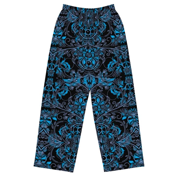 Blue Vines and Lace Wideleg Pants product image (2)