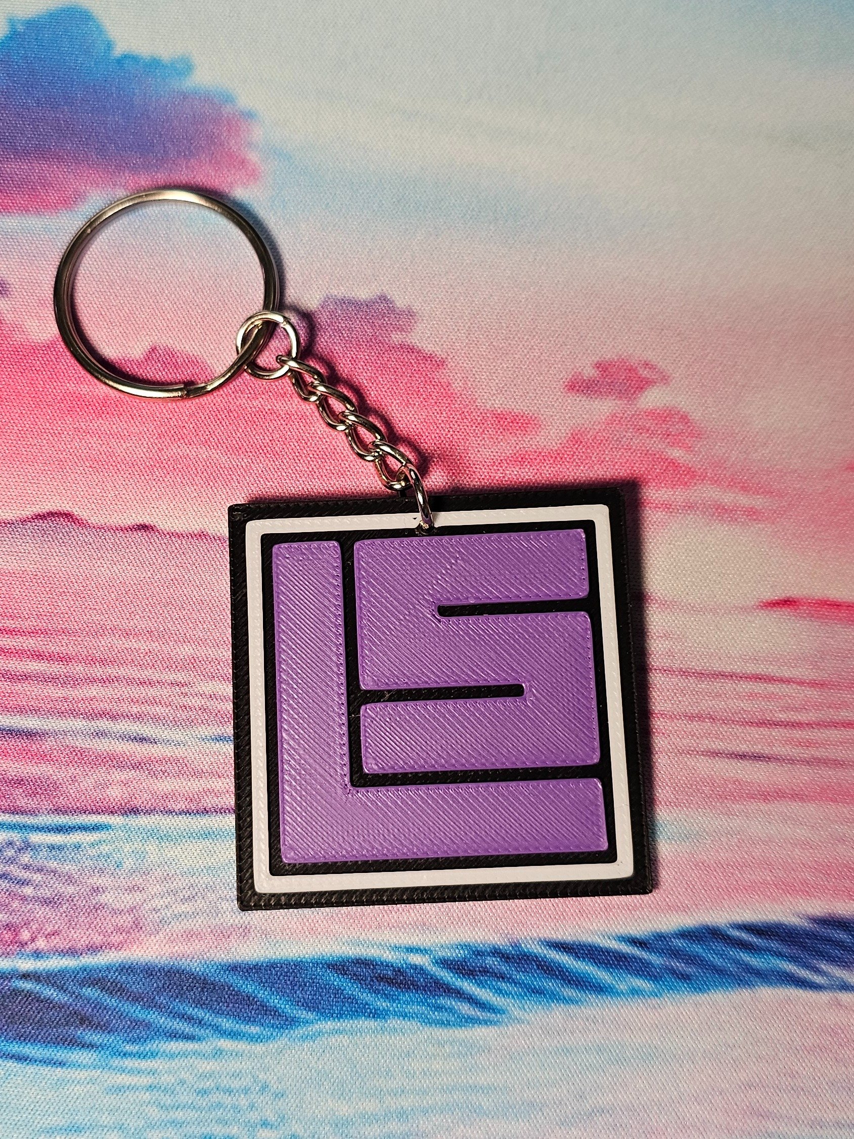 LS Square 3D Printed Key Chain product image (4)