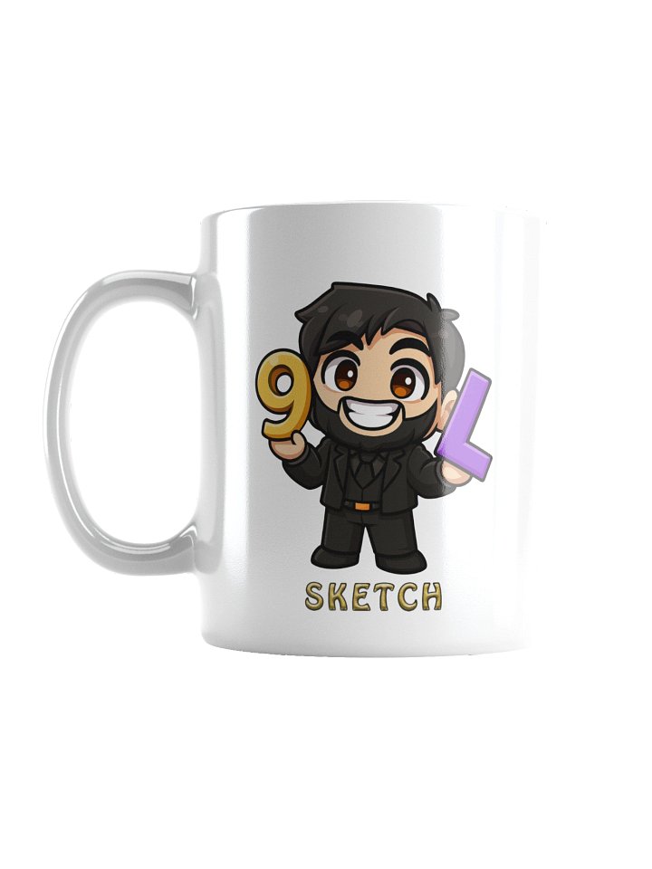 9LS4 Sketch White Glossy Mug product image (1)