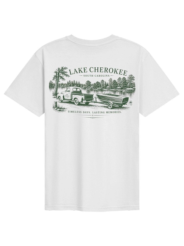 Lake Cherokee Vintage Truck Tee (green) product image (1)