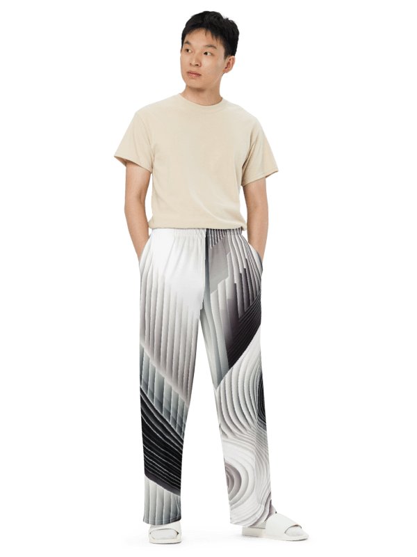 Men's Stream-White-5 Print Pants product image (2)