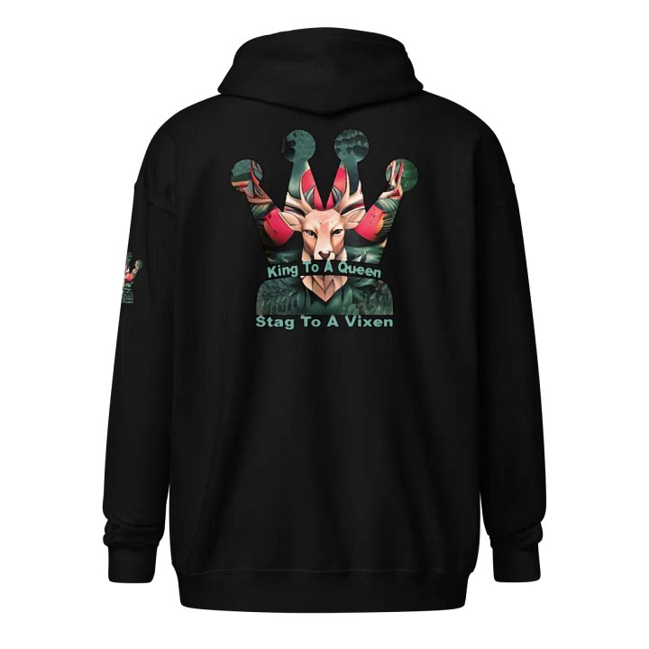 King To A Queen Stag To A Vixen zip-up hoodie product image (1)