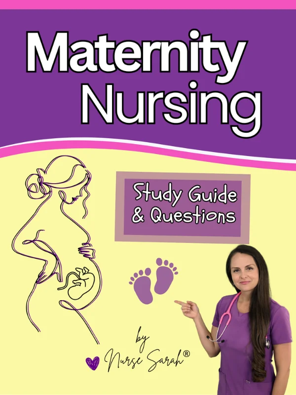 Maternity Nursing Study Guide and Questions by Nurse Sarah® (Digital) product image (1)