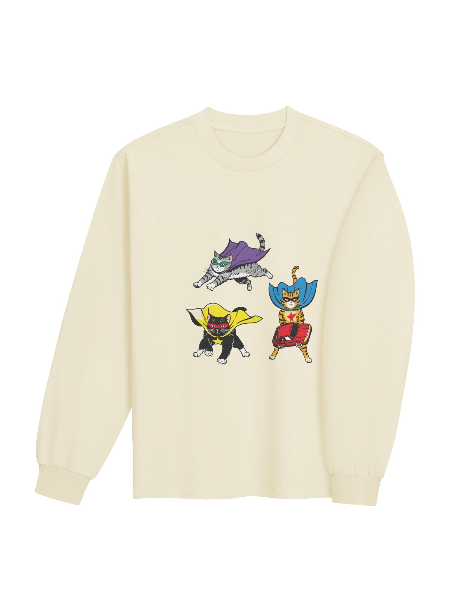 Superhero Cats Unisex Long Sleeve Shirt product image (16)