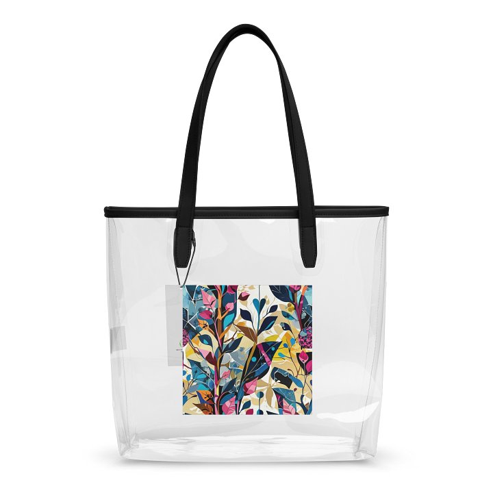 Floral Fusion Clear Tote Bag product image (2)