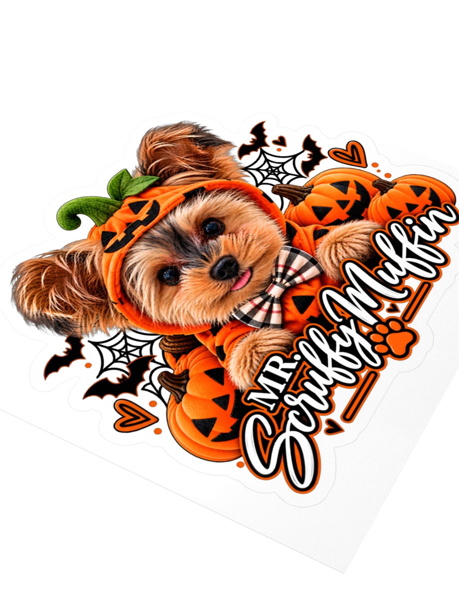 🎃🐾 Mr. Scruffy Muffin Halloween Stickers product image (3)