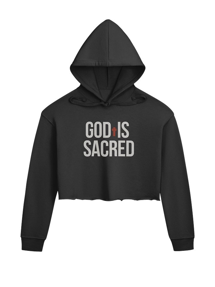 GOD IS SACRED CROP HOODIE product image (1)