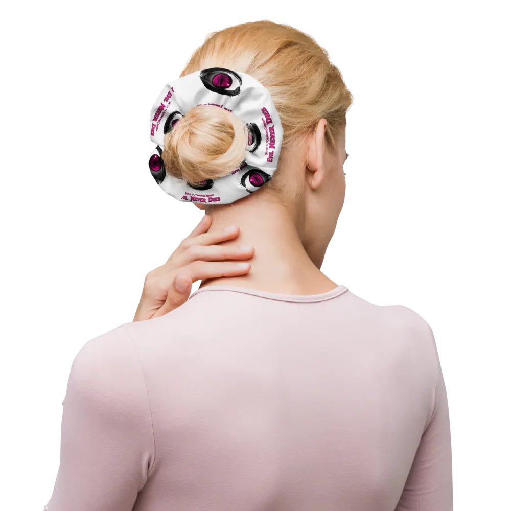 Pink Evil Never Dies Logo Scrunchie product image (10)