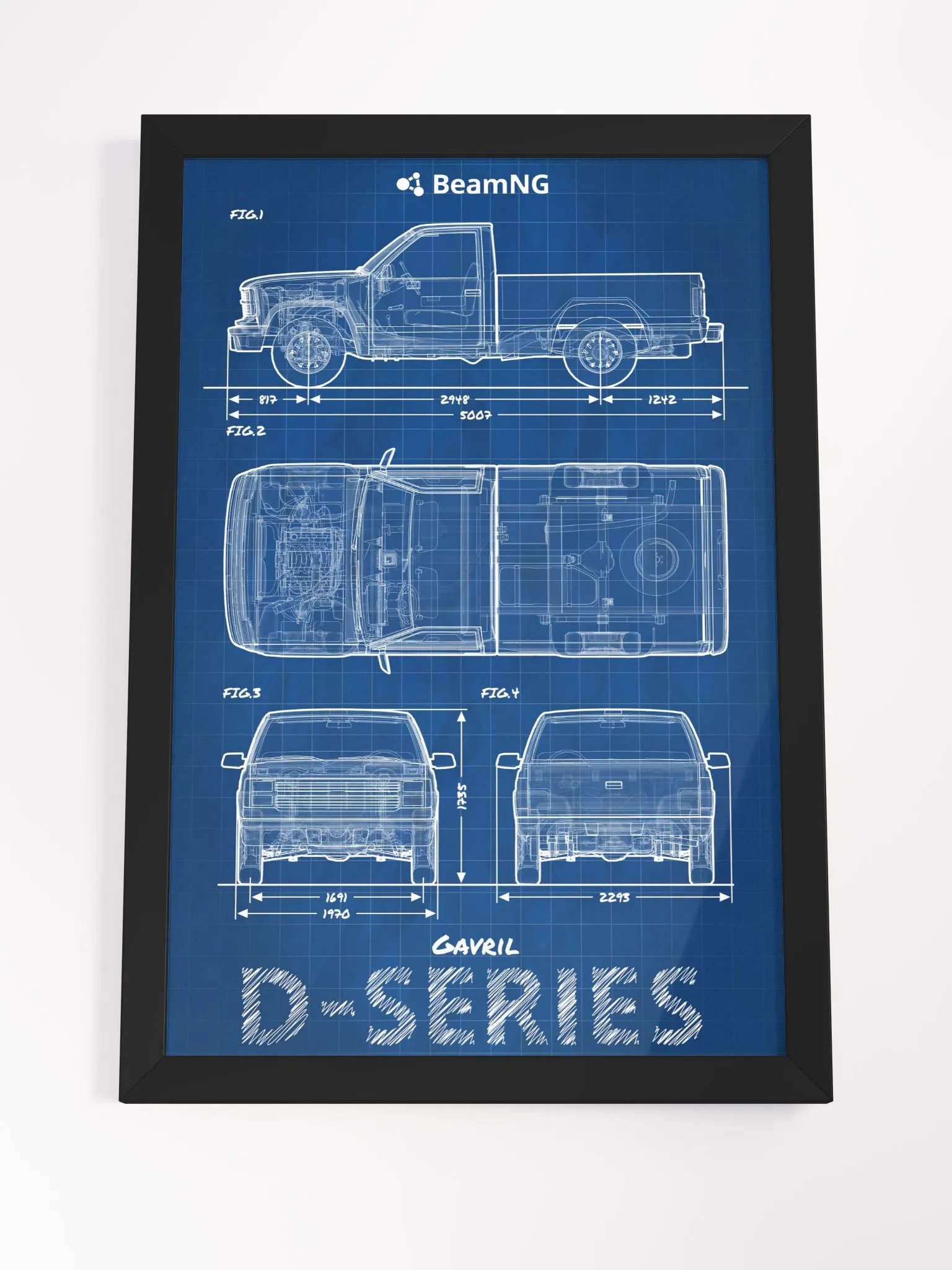 Framed Poster: Gavril D-Series Blueprint product image (4)