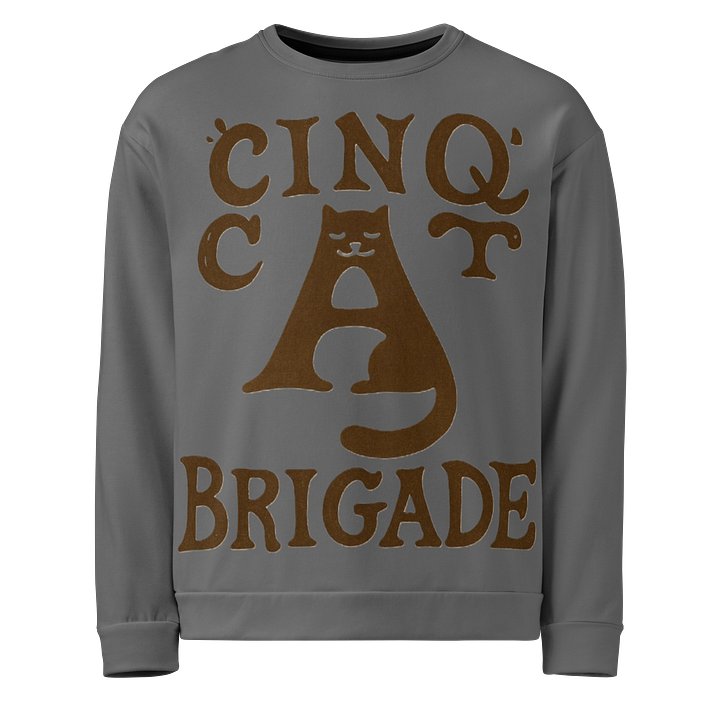 Cat Grey All-Over Sweatshirt product image (1)