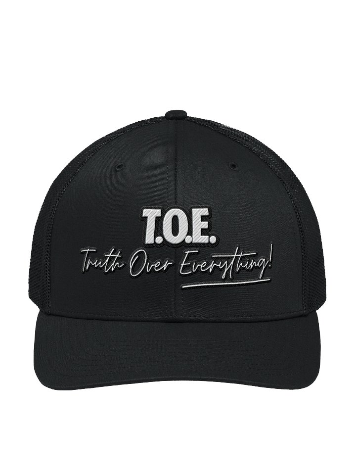 Truth Over Everything! T.O.E. Trucker Hat – Mesh Snapback product image (4)