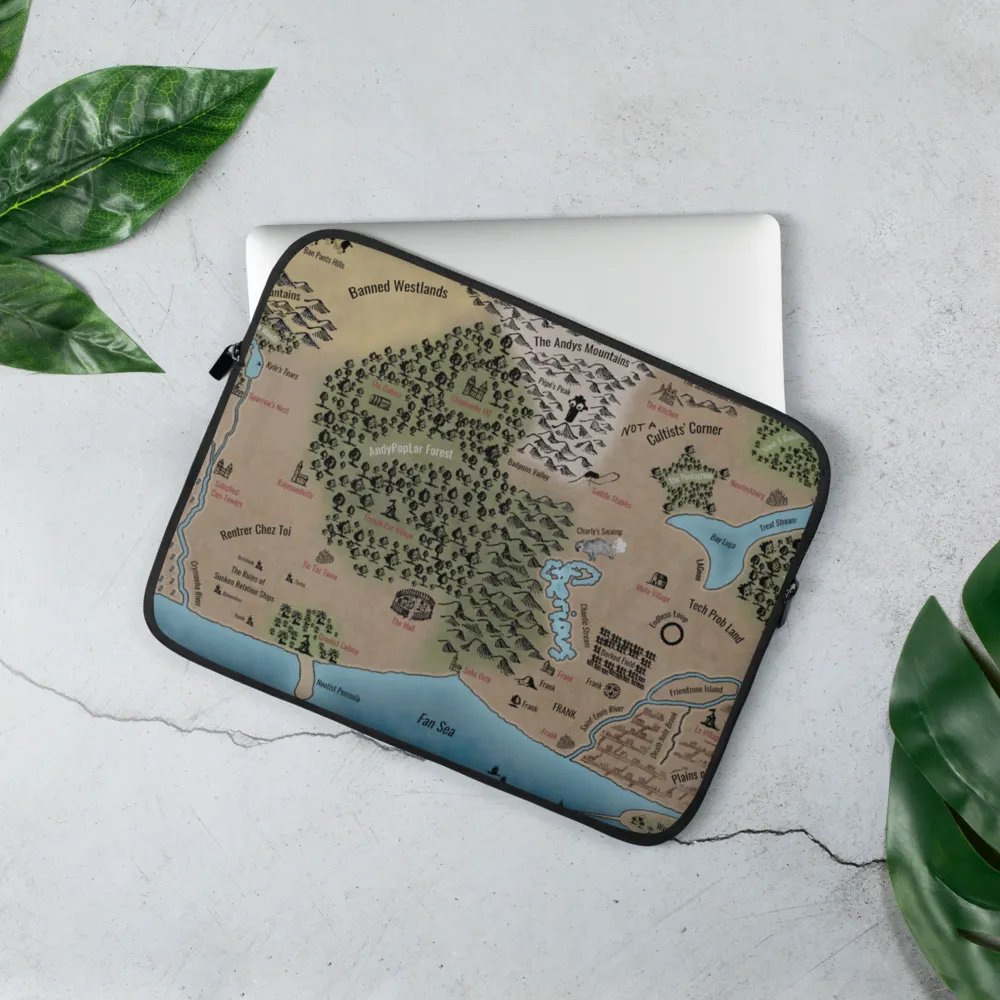 Qweendom Map Laptop Sleeve product image (3)