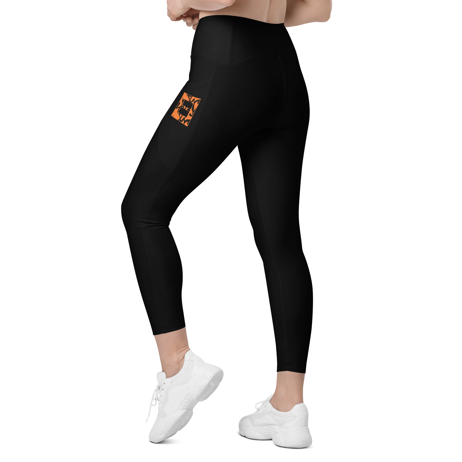 Crossover leggings with pockets logo product image (2)
