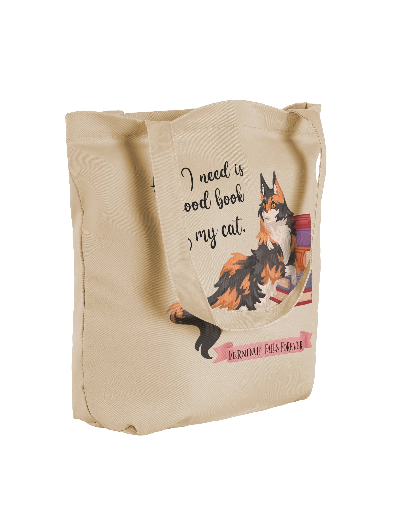 Book and Cat Tote product image (2)