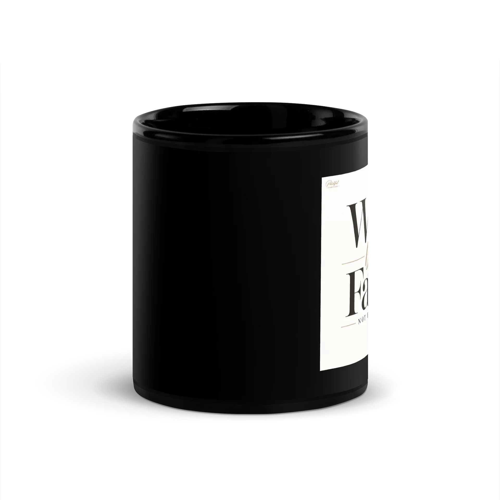 Walk by Faith Black Mug product image (4)