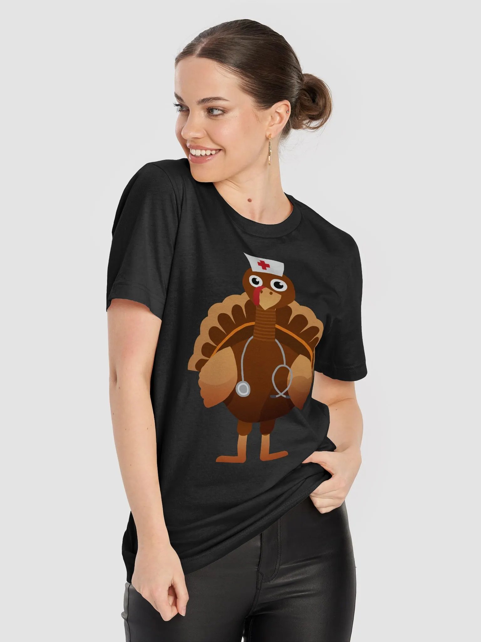 🦃 Turkey Nurse T-Shirt | Funny Thanksgiving Nurse Shirt | Cute Healthcare Worker Fall Tee product image (63)