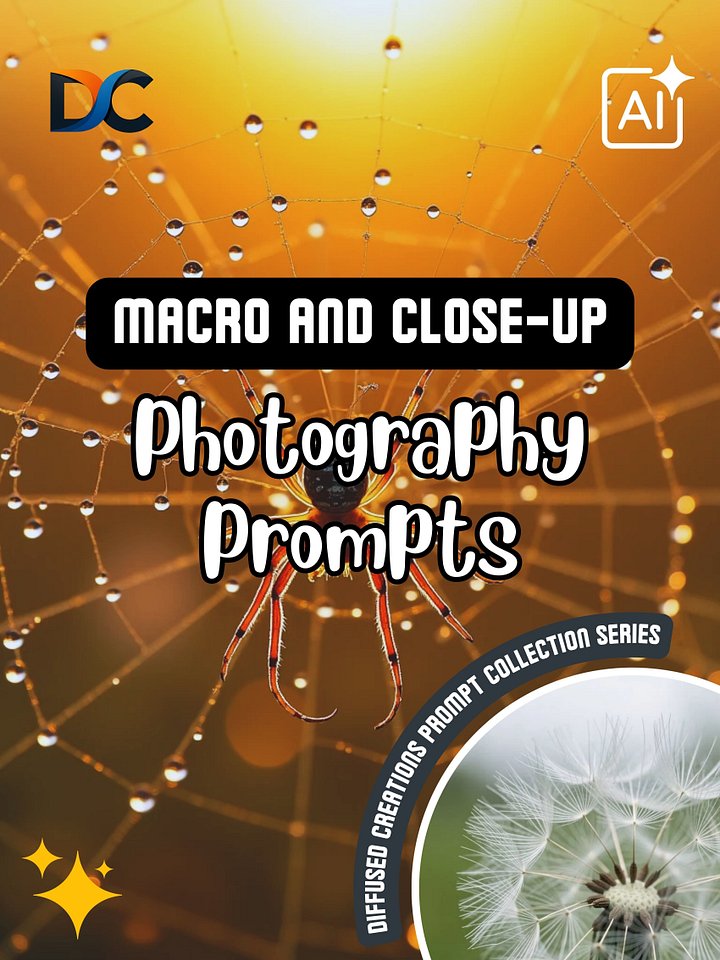 Macro & Close‑Up Photography Prompts Pack product image (1)