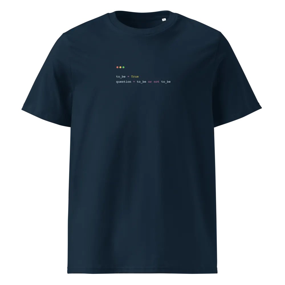 Python - To Be Or Not To Be - Eco T-shirt product image (1)