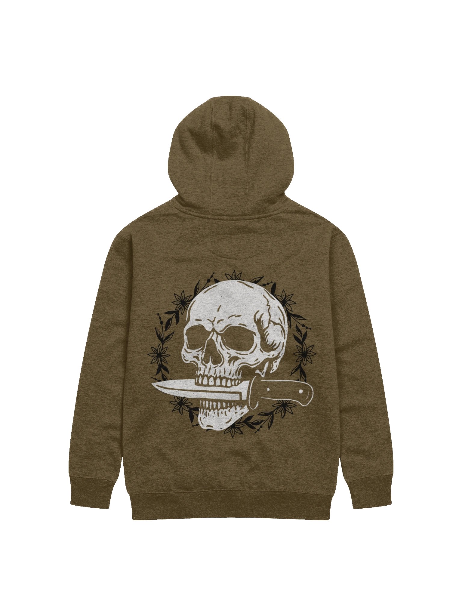 Skull & Knife - Unisex Hoodie (Military Green) product image (2)