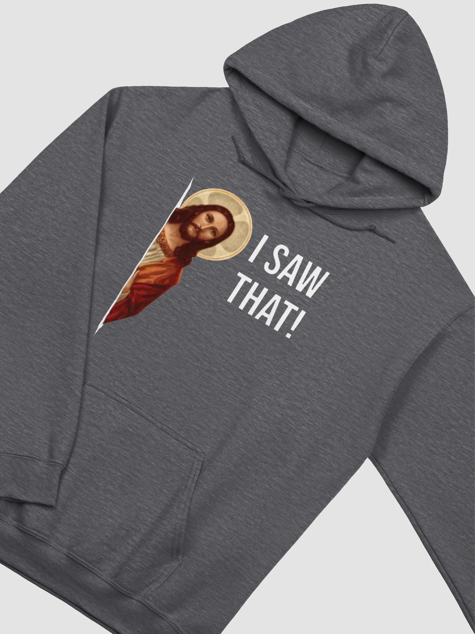 Saintly Surveillance: Jesus Sees All Hoodie product image (1)