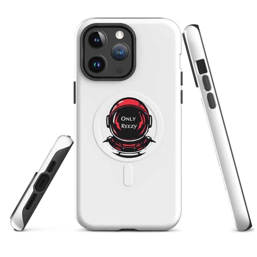 Cosmic Red Astronaut iPhone® Case product image (4)