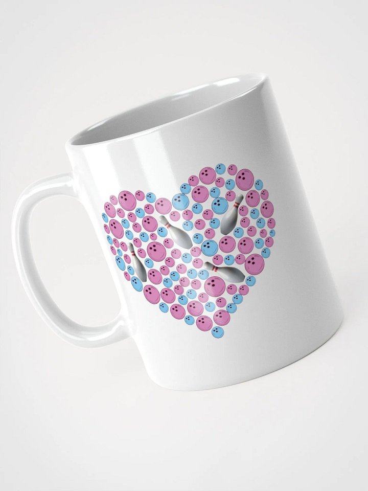 Pure Heart Bowling Pink And Blue Bowling Ball Heart Mug product image (2)