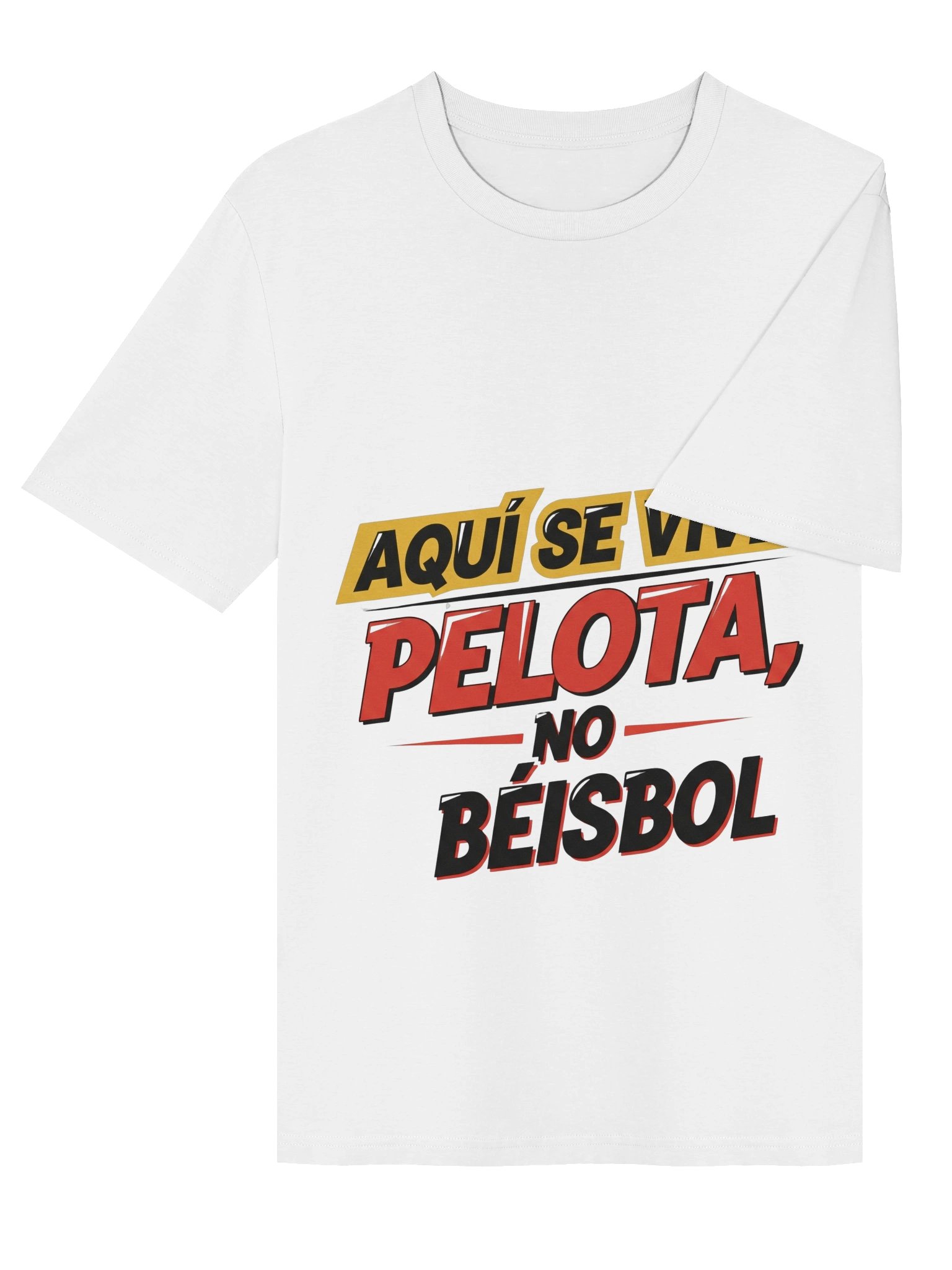 Camiseta "Aquí se Vive Pelota, No Béisbol" - Diseño Exclusivo product image (4)
