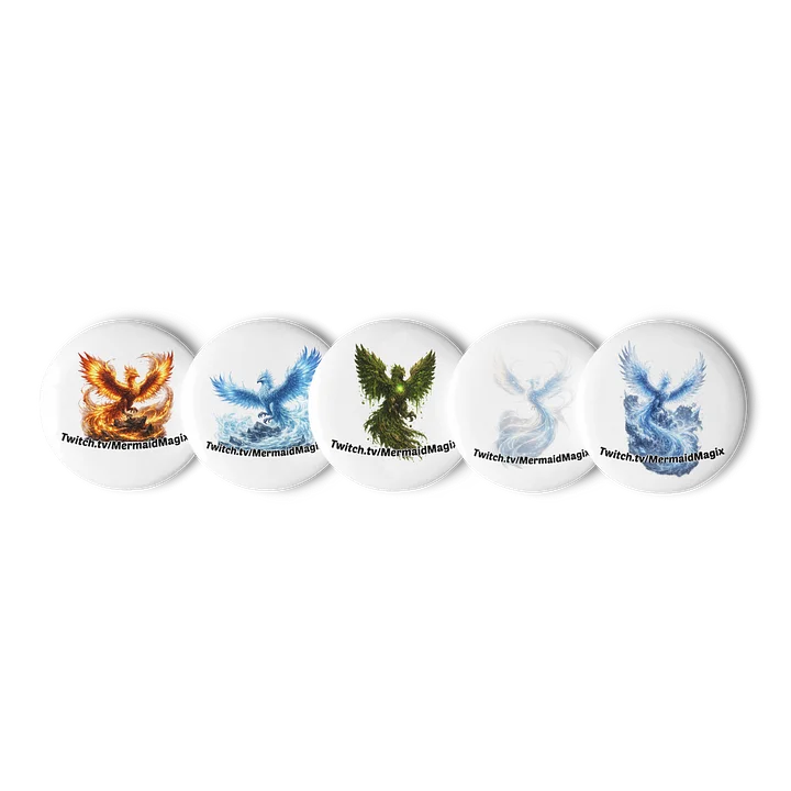 Elemental phoenix badge set product image (1)