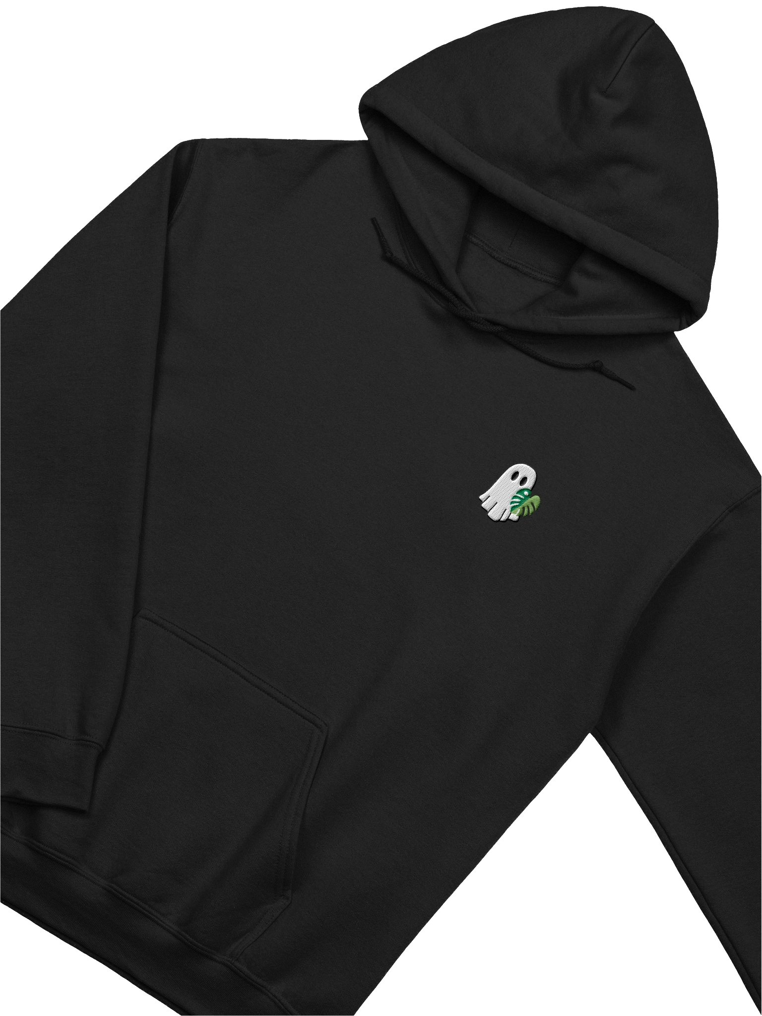 monstera ghostie embroidered hoodie product image (1)