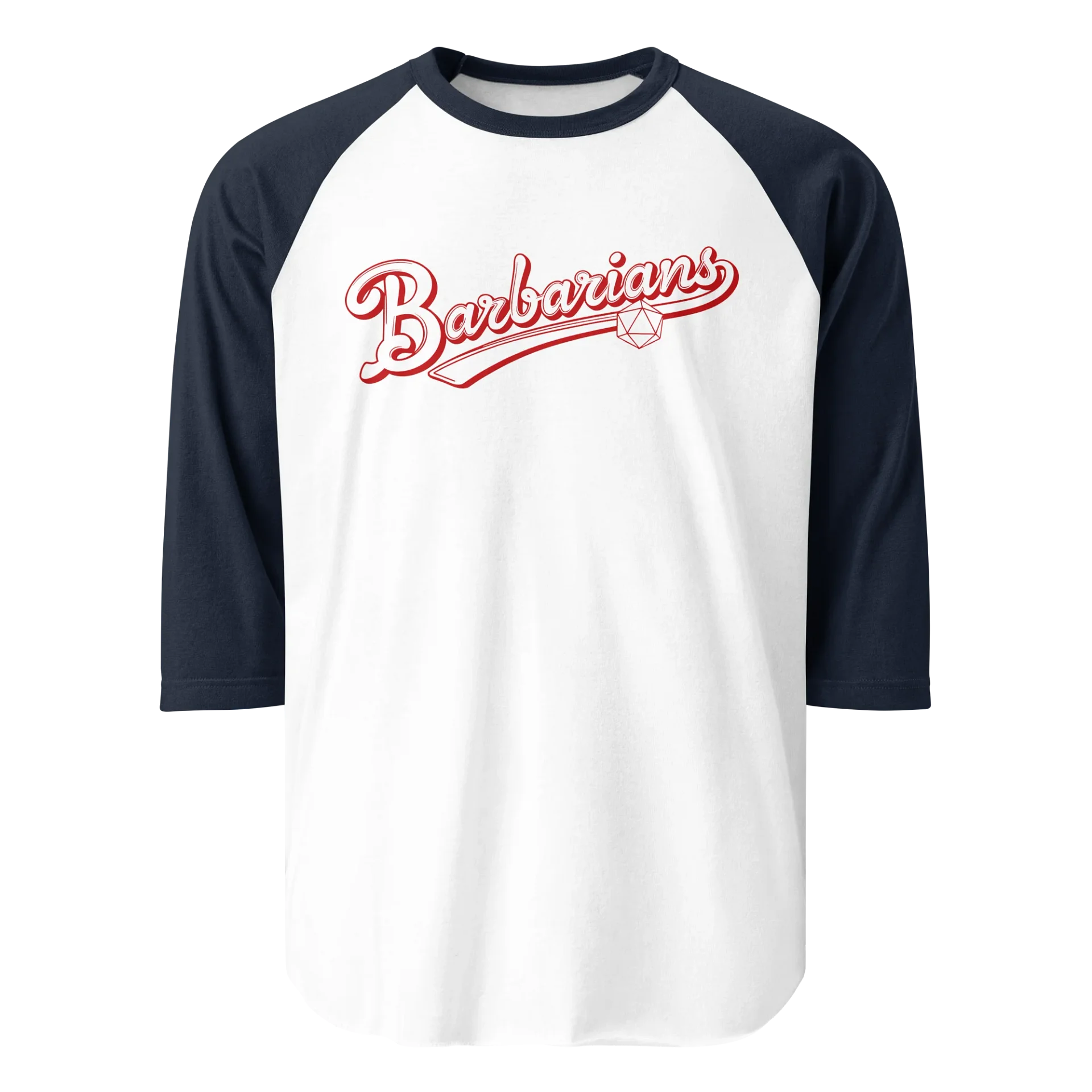 "Barbarians" Vintage Athletic Raglan Tee - Tultex Fine Jersey