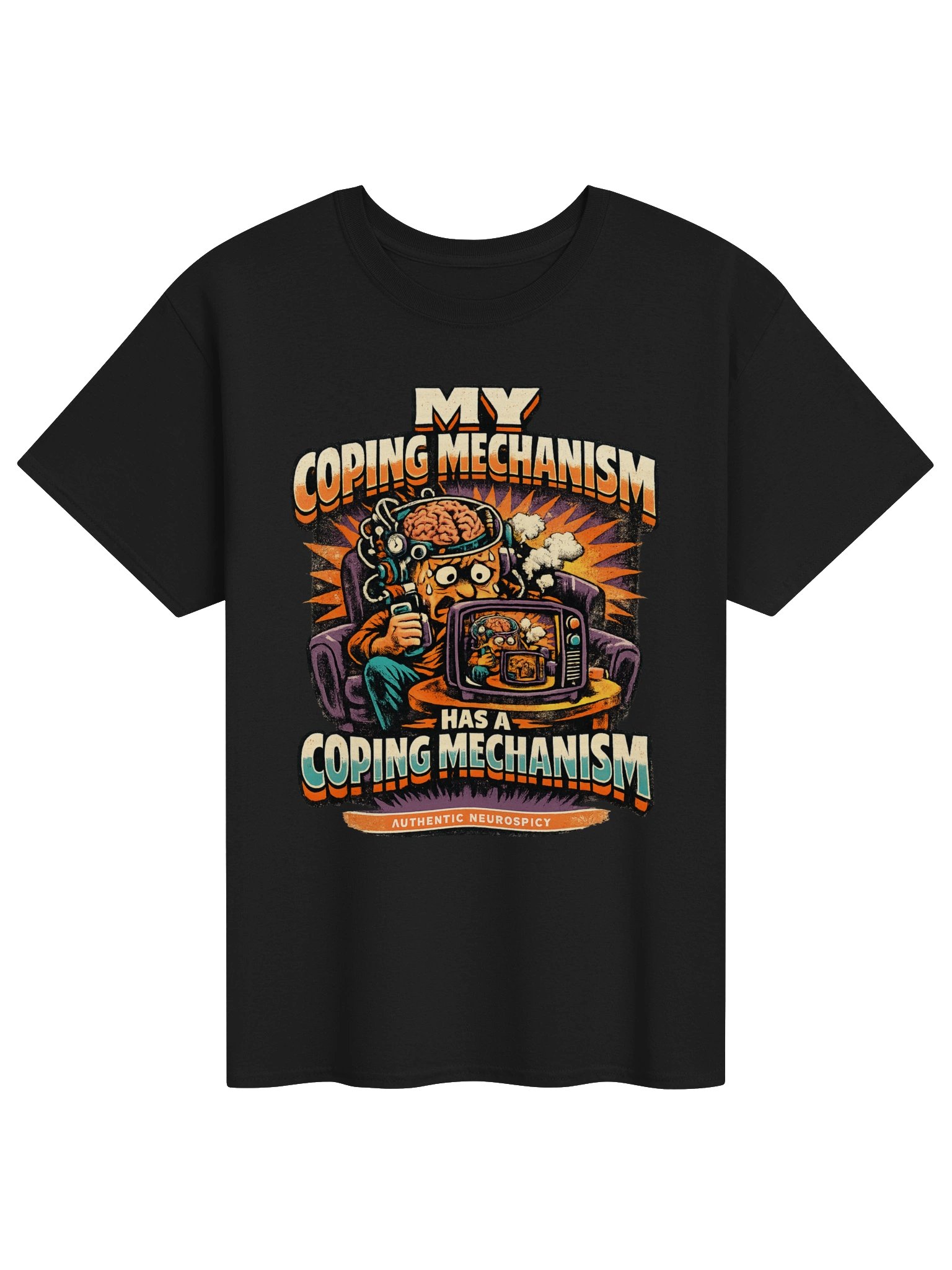 Authentic Neurospicy Coping Mechanism Tee product image (2)