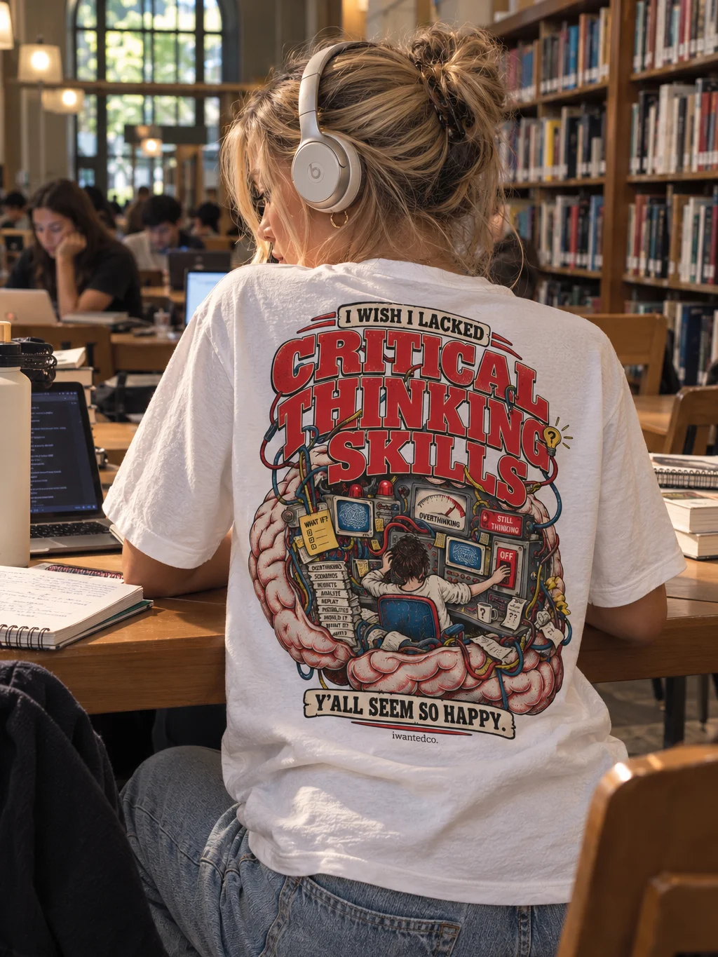 I Wish I Lacked Critical Thinking Skills T-Shirt product image (1)