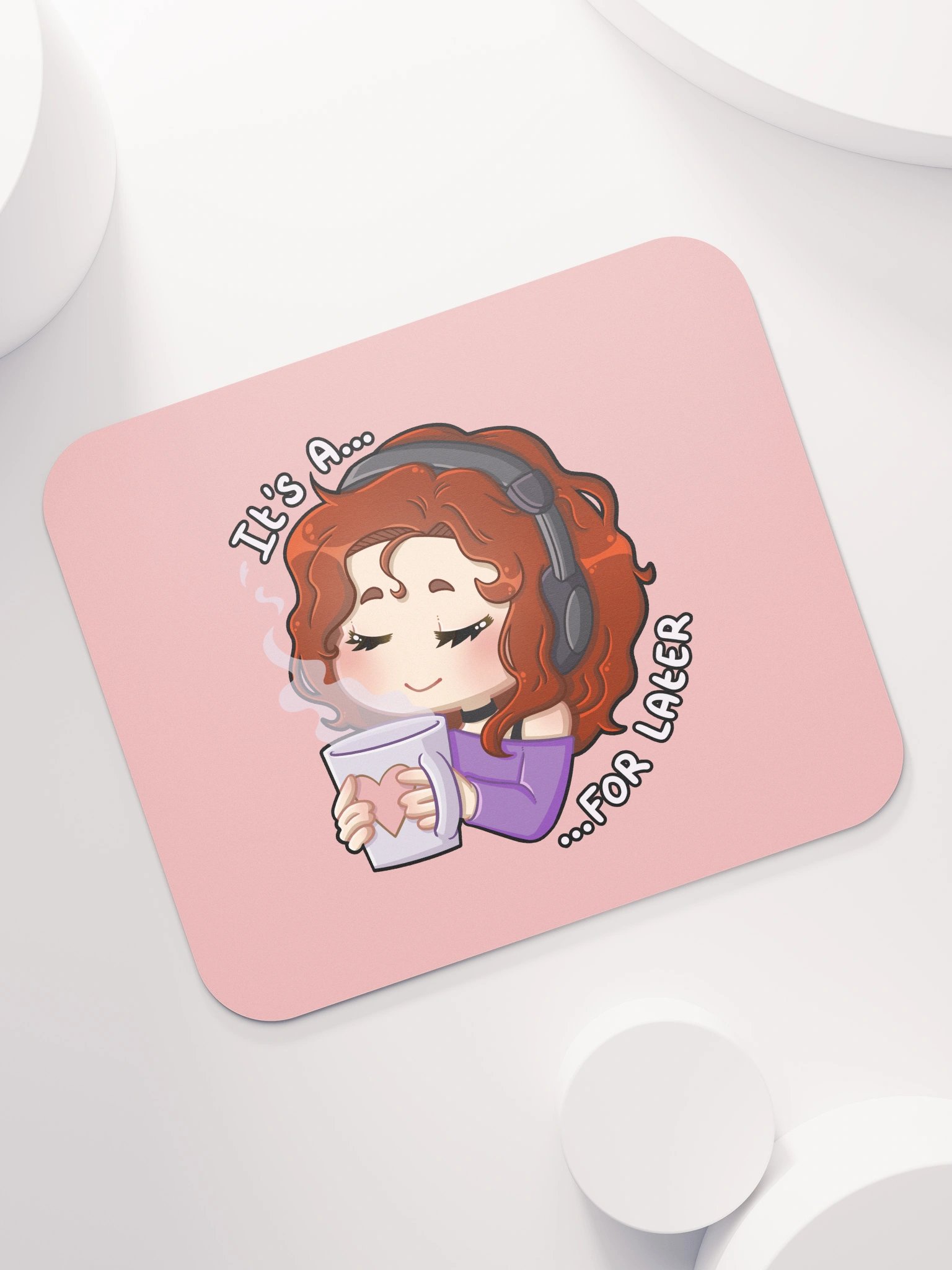 For Later mouse mat (pink) product image (7)