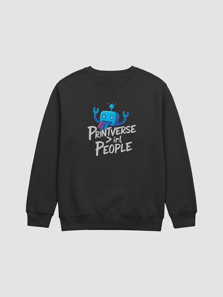 "Printverse > IRL People" Sweater – Cozy Chaos, Certified Loyalty product image (2)