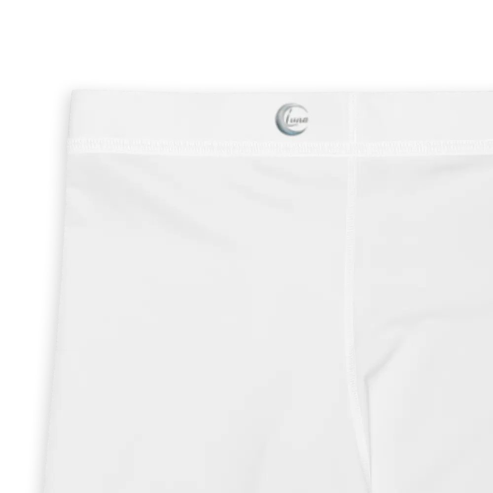Slim Fit Men's Leggings - White Performance Activewear product image (2)