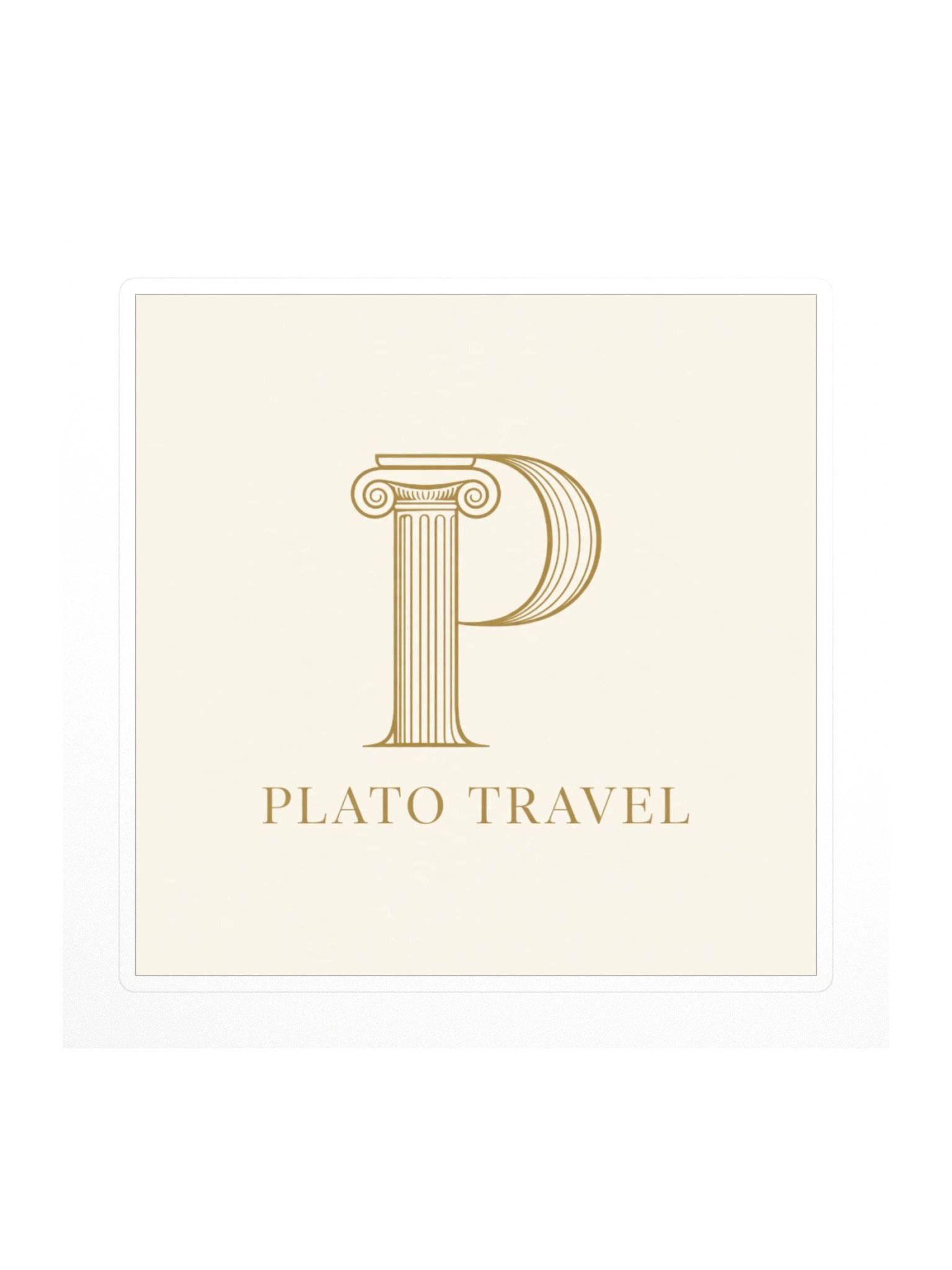 Plato Travel Emblem Sticker product image (1)