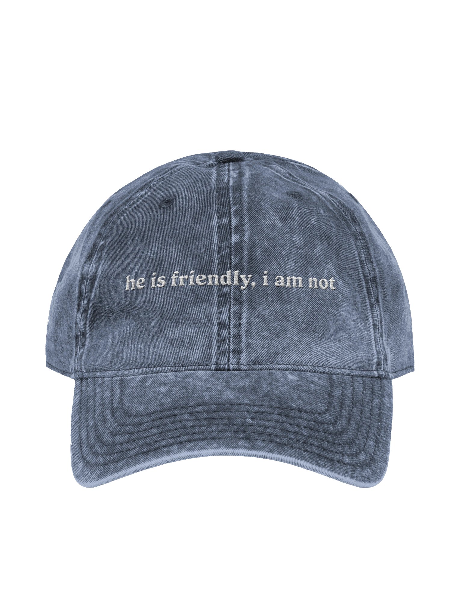 He Is Friendly I Am Not Cap product image (1)