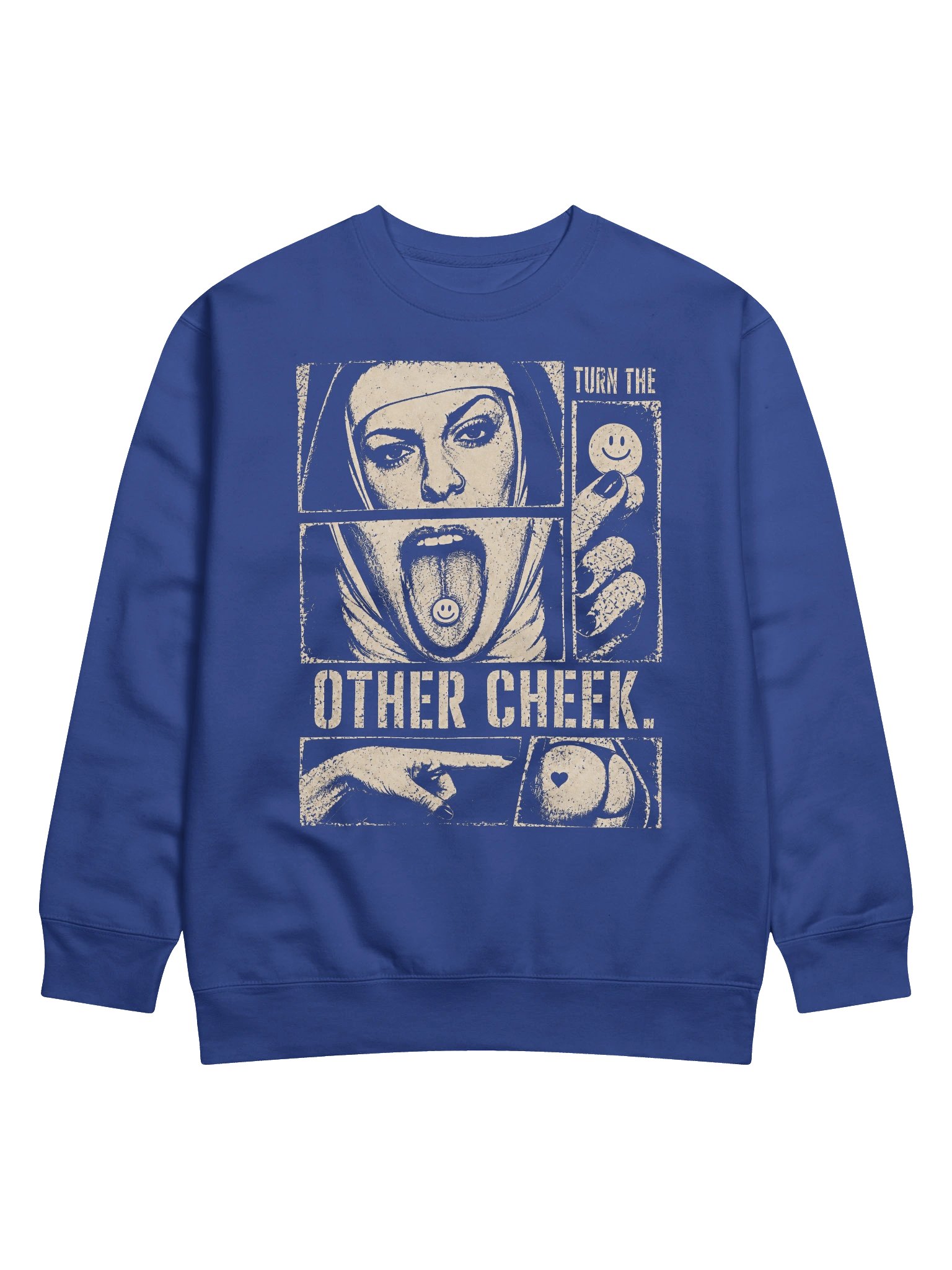 Turn the other cheek premium sweatshirt product image (59)