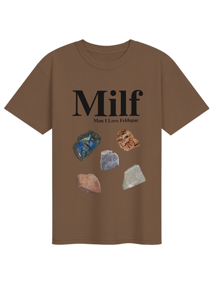 MILF mineral samples regular tee black text product image (8)