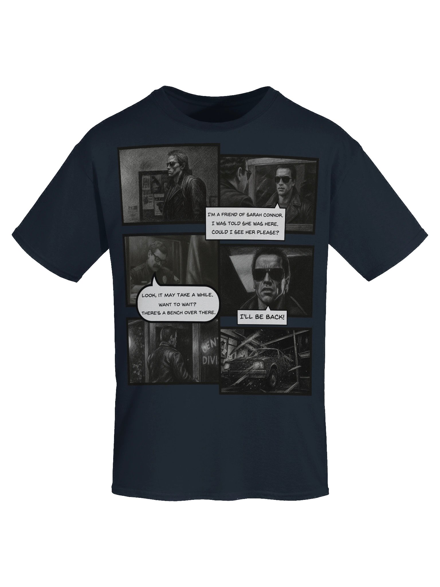 The Terminator inspired I'll Be Back Scene Tee product image (67)