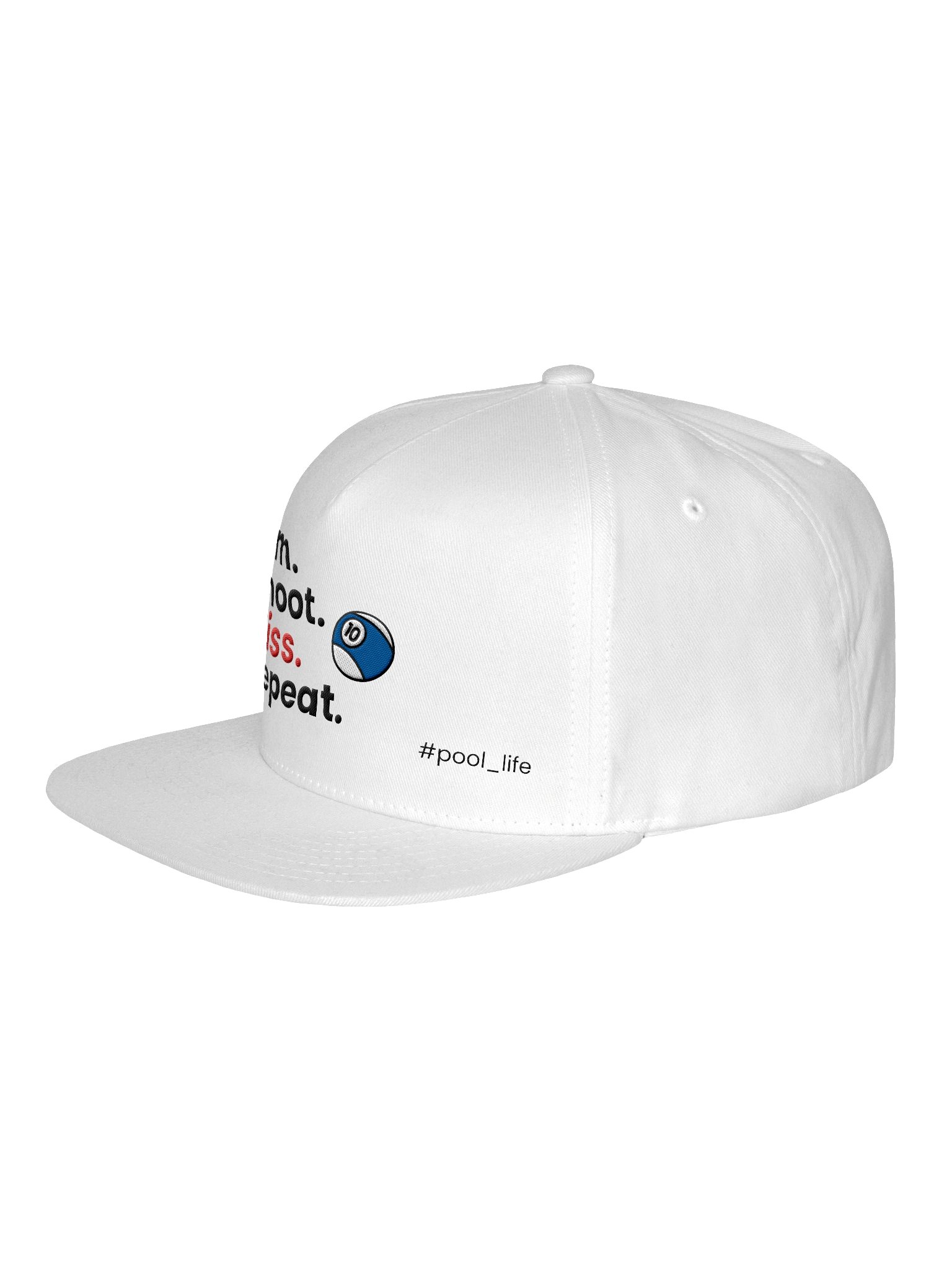 10-ball Pool Life Cap (Snapback - White) product image (2)