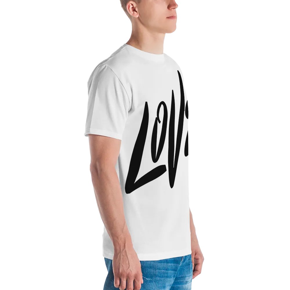 Love & Peace - White - Crew Neck T-Shirt product image (3)
