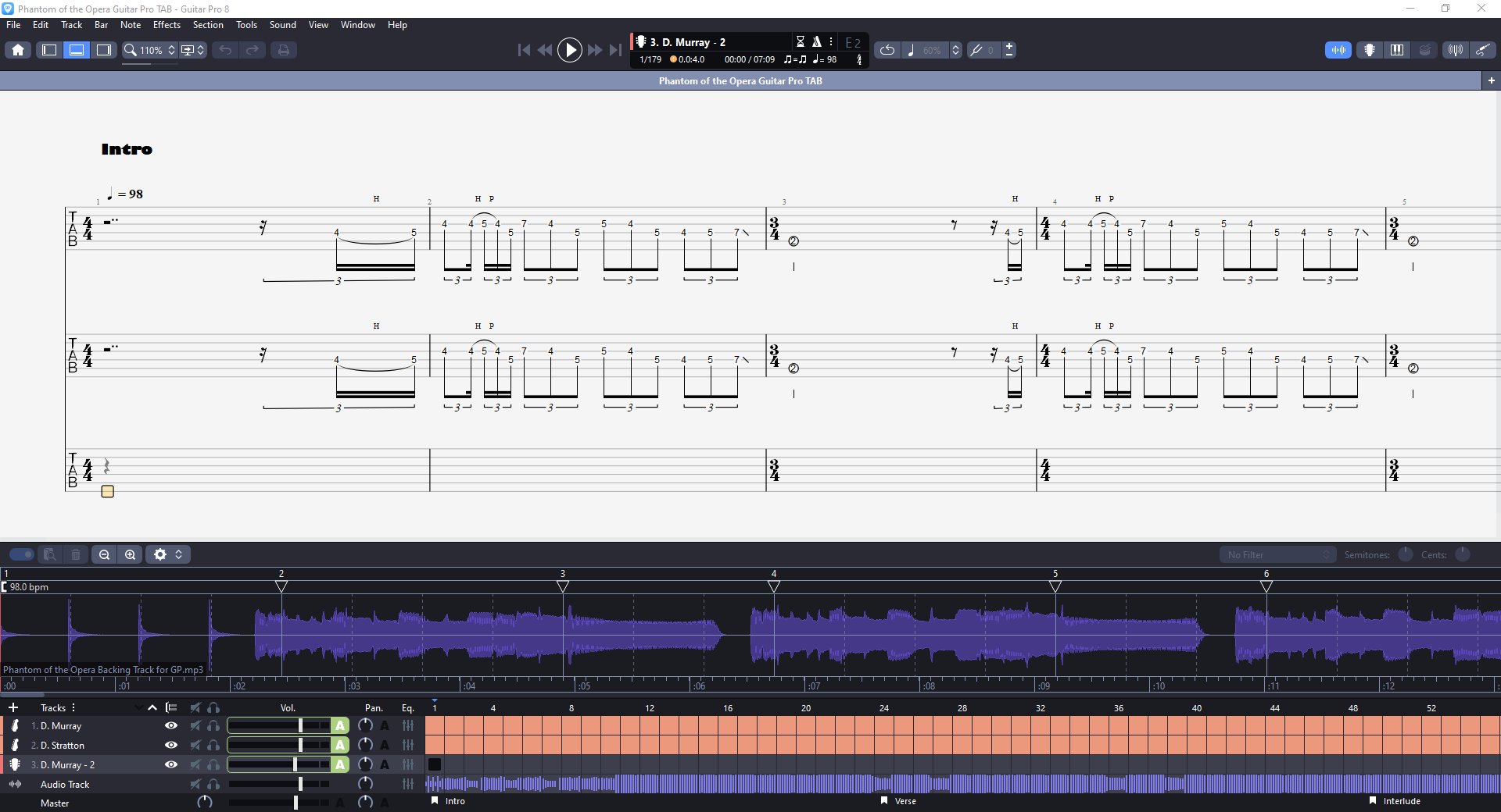 Phantom of the Opera PDF TAB + Backing Track MP3 product image (3)
