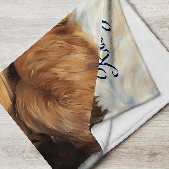 YOUR DOG! / THROW BLANKET WITH PERSONALIZED NAME product image (2)