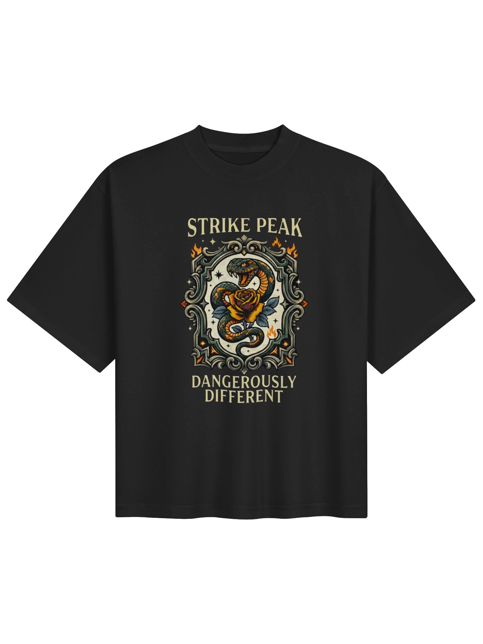 Premium Heavyweight Oversized Graphic Tee - "Dangerously Different" Dual-Sided Statement Streetwear product image (2)